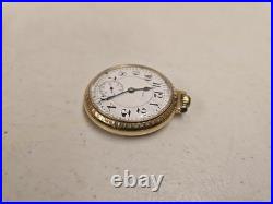 Antique 1919 Elgin 454 Father Time 16s 21j Railroad Pocket Watch 12kt GF Case