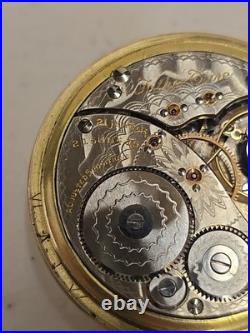 Antique 1919 Elgin 454 Father Time 16s 21j Railroad Pocket Watch 12kt GF Case