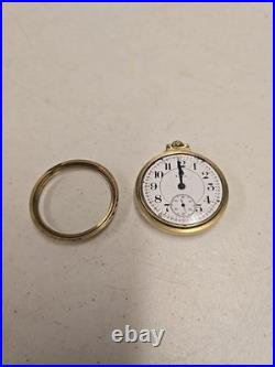 Antique 1919 Elgin 454 Father Time 16s 21j Railroad Pocket Watch 12kt GF Case