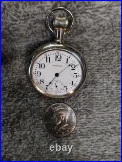 Antique 1919 Waltham Riverside R. R. Pocket Watch 16 Size 19 Jewel, ADJ. Swing Case