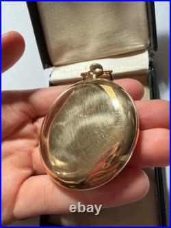 Antique 1920 Hallmark 12/14s 17j Pocket Watch Model 4 Grade 504 Gold Case- Runs
