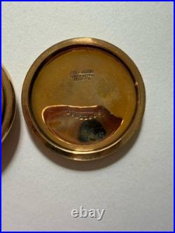 Antique 1920 Hallmark 12/14s 17j Pocket Watch Model 4 Grade 504 Gold Case- Runs