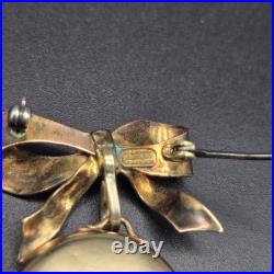 Antique 1920s Illinois Watch Case Co Ramona Gold Filled Mayo 7J Lapel Watch Bow