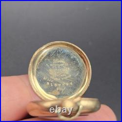 Antique 1920s Illinois Watch Case Co Ramona Gold Filled Mayo 7J Lapel Watch Bow