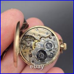 Antique 1920s Illinois Watch Case Co Ramona Gold Filled Mayo 7J Lapel Watch Bow