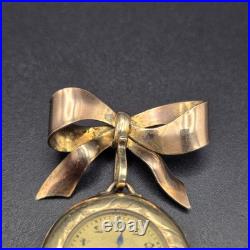 Antique 1920s Illinois Watch Case Co Ramona Gold Filled Mayo 7J Lapel Watch Bow