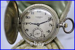 Antique 1920s Tissot & Fils Locle Hunter Case Swiss Thin Pocket Watch 15j