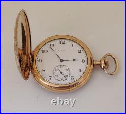 Antique 1922 Elgin Size 12s Hunting case Pocket Watch