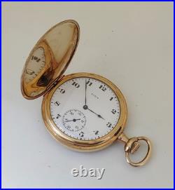 Antique 1922 Elgin Size 12s Hunting case Pocket Watch