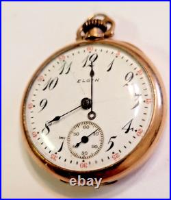 Antique 1923 Elgin Ladies Size 3/0 Pendant/Pocket Watch 10k GF Case