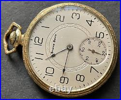 Antique 1923 South Bend Grade 429 Pocket Watch Gold Filled Case 12s 19j Art Deco