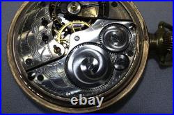 Antique 1924 Elgin Pocket Watch Art Deco Works 16s Open Face