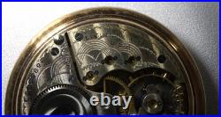 Antique 1924 Elgin Pocket Watch Art Deco Works 16s Open Face