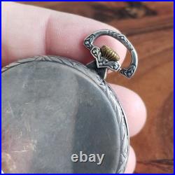 Antique 1925 Longines Pocket Watch Manual Wind, 0.900 Silver Case, Swiss Made