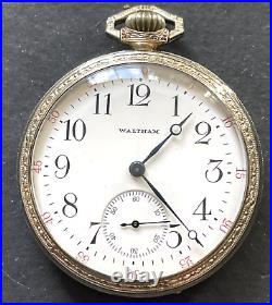 Antique 1928 Waltham Model 1894 237 Pocket Watch Running GF Case 12s 17j USA