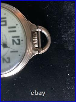 Antique 21 Jewels 10kGF Display Case Pocket Watch Hamilton 992-B Railway Special