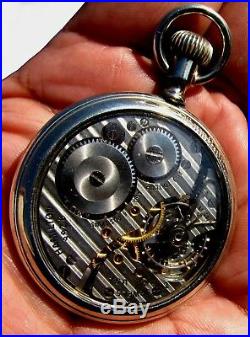 Antique 21 Jewels Salesman Display Case Pocket Watch Hamilton 992-B Working