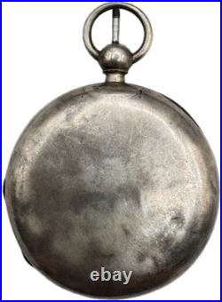 Antique 46mm F&K Hunter Pocket Watch Case for Key Wind Sterling Early American