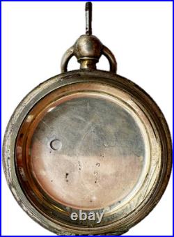 Antique 46mm F&K Hunter Pocket Watch Case for Key Wind Sterling Early American