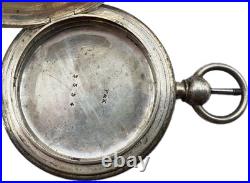 Antique 46mm F&K Hunter Pocket Watch Case for Key Wind Sterling Early American