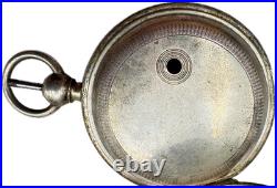 Antique 46mm F&K Hunter Pocket Watch Case for Key Wind Sterling Early American
