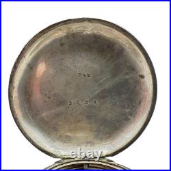 Antique 46mm F&K Hunter Pocket Watch Case for Key Wind Sterling Early American