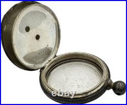 Antique 50mm 16S Dueber Pocket Watch Case for Key Wind 50mm Coin Silver USA