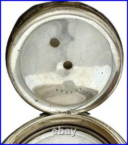 Antique 50mm 16S Dueber Pocket Watch Case for Key Wind 50mm Coin Silver USA
