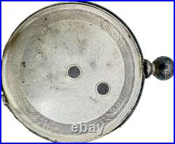 Antique 50mm 16S Dueber Pocket Watch Case for Key Wind 50mm Coin Silver USA