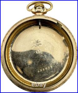 Antique 50mm 16S Fahys Montauk R. R. Railroad Pocket Watch Case 50mm 10k GF USA