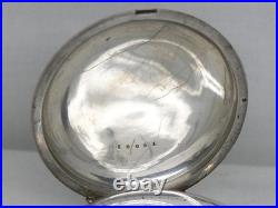 Antique 57mm Huguenin 1/4 Jump Seconds Pocketwatch, Original Case, Running