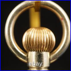Antique 8 Days Swiss Made Pocket Watch in British Sterling Case WC Free Ship