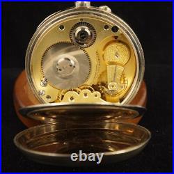 Antique 8 Days Swiss Made Pocket Watch in British Sterling Case WC Free Ship
