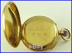 Antique A. Lugrin Quarter Repeater Pocket Watch Heavy 18k Gold Hunting Case