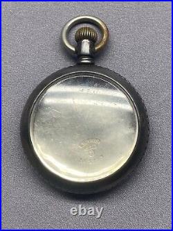 Antique A. W. C. Co American Watch Coin Silver Pocket Watch Case Coachman Horse