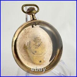 Antique Alert w Ornate Back Open Face Pocket Watch Case for 16 Size Gold Filled