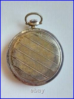 Antique Alpina Silver Case Pocket Watch