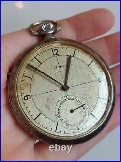 Antique Alpina Silver Case Pocket Watch