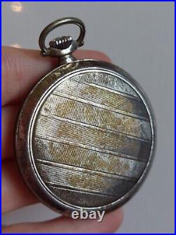 Antique Alpina Silver Case Pocket Watch