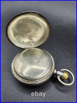 Antique Americam Waltham Watch Co. Coin Silver Open Pocket Watch 1881 Running