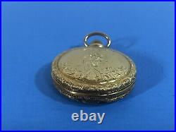 Antique American Waltham 14k Gold Case Pocket Watch Project Ticking U. S. ASSAY