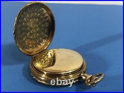 Antique American Waltham 14k Gold Case Pocket Watch Project Ticking U. S. ASSAY