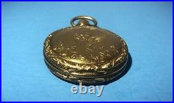 Antique American Waltham 14k Gold Case Pocket Watch Project Ticking U. S. ASSAY