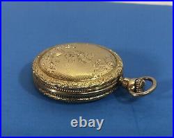 Antique American Waltham 14k Gold Case Pocket Watch Project Ticking U. S. ASSAY
