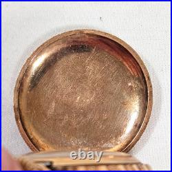 Antique American Waltham Pocket Watch Gold Filled C. W. C. CO Case Works! Engraved