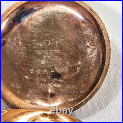 Antique American Waltham Pocket Watch Gold Filled C. W. C. CO Case Works! Engraved