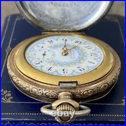 Antique American Waltham Pocket Watch Model 1890 Grade J 6s Fahys Coin No. 1 Case