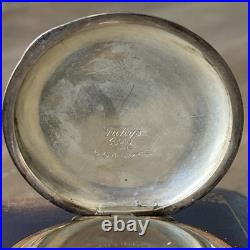 Antique American Waltham Pocket Watch Model 1890 Grade J 6s Fahys Coin No. 1 Case