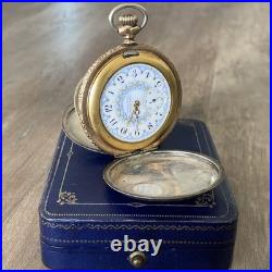 Antique American Waltham Pocket Watch Model 1890 Grade J 6s Fahys Coin No. 1 Case