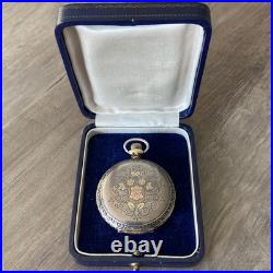 Antique American Waltham Pocket Watch Model 1890 Grade J 6s Fahys Coin No. 1 Case